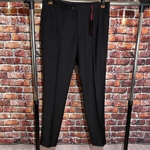 🔥 New with tags Devil’s Advocate Men's Black Dress Pants flat 34 32 ASOS